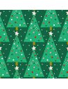Tissu en coton Oh what fun sapins