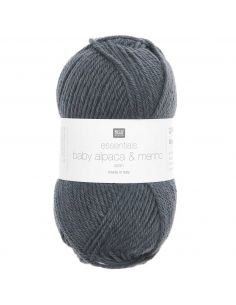 Pelote Essentials baby alpaca & merino aran bleu marine