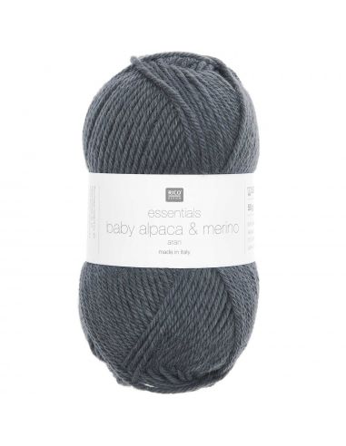 Pelote Essentials baby alpaca & merino aran bleu marine