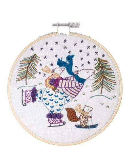 Kit à broder - Vive la glisse