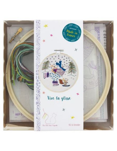 Kit à broder - Vive la glisse