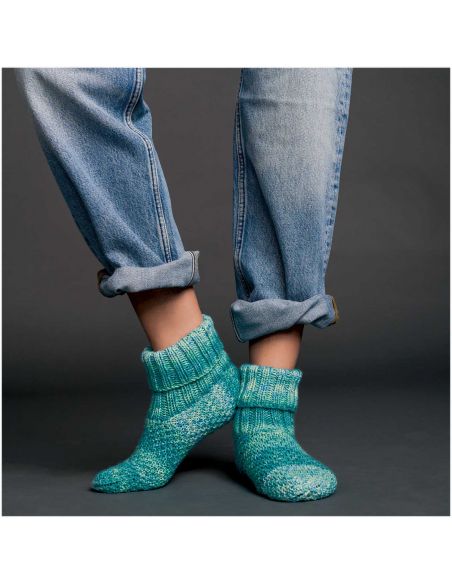 Pelote Rico socks superba easy 8 fils aqua