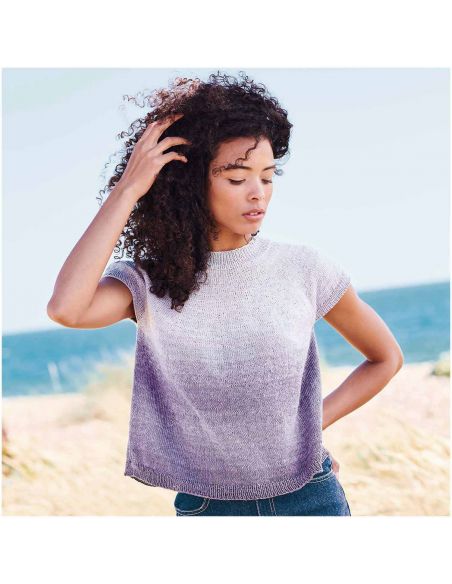 Pelote Creative cotton dégradé lucky 8 lilas