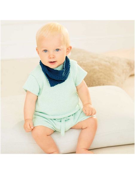Pelote Rico baby organic cotton menthe