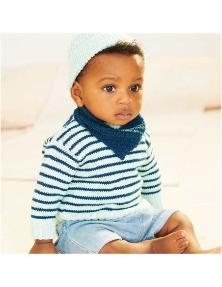 Pelote Rico baby organic cotton menthe