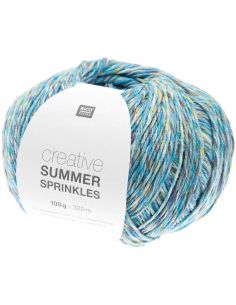 Pelote Creative cotton summer sprinkles aqua