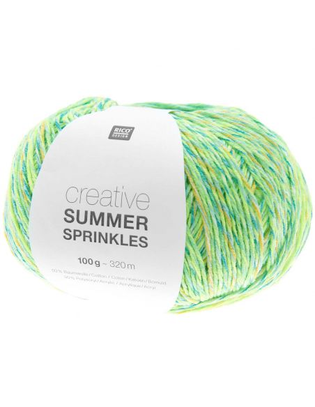 Pelote Creative cotton summer sprinkles neon green