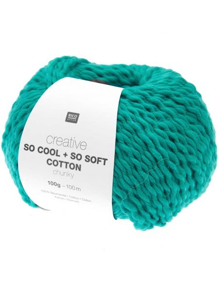 Pelote Creative so cool + so soft cotton chunky turquoise