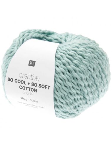 Pelote Creative so cool + so soft cotton chunky bleu clair