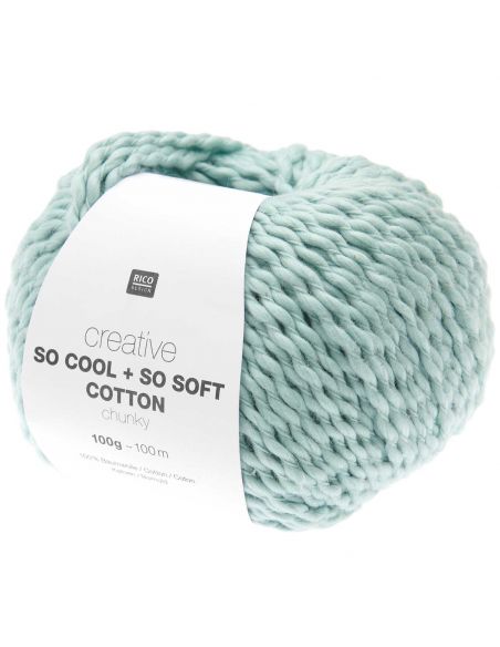Pelote Creative so cool + so soft cotton chunky bleu clair