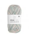 Pelote Rico baby cotton soft print dk mauve-aqua