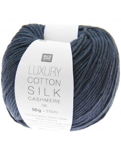 Pelote Luxury cotton silk cashmere dk marine