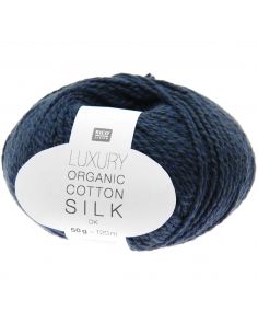 Pelote Luxur organic cotton silk dk bleu marine