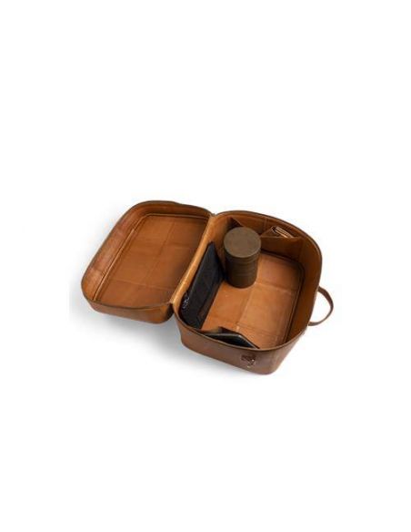 Boite à ouvrage zippée Mars hard coloris Whisky