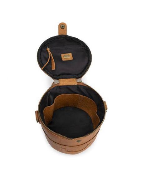 Petit sac à tricot ou trousse de toilette Saturn mini coloris Whisky