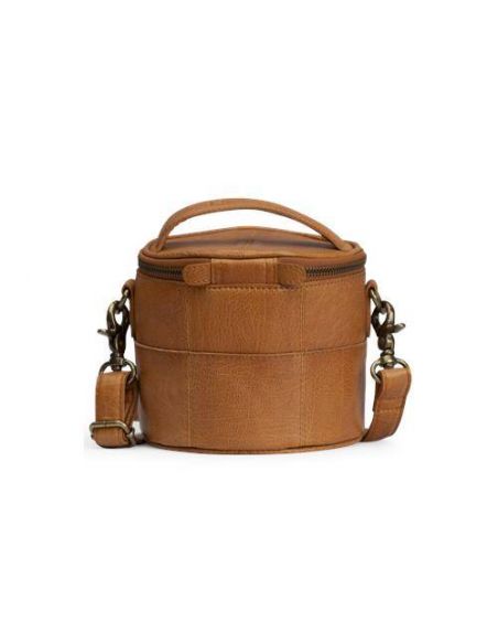 Petit sac à tricot ou trousse de toilette Saturn mini coloris Whisky