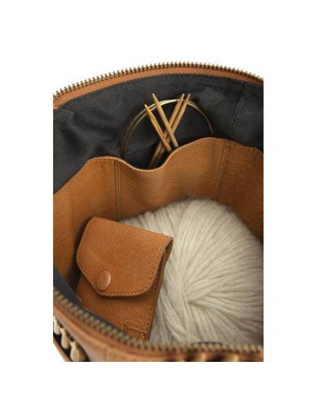 Sac à tricot Saturn coloris Whisky