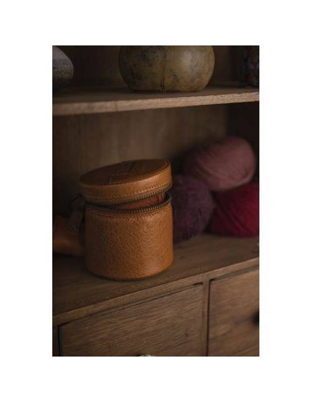 Boite XL pour aiguilles et petits accessoires Helsinki coloris Whisky