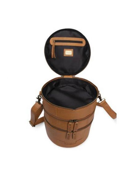 Sac à ouvrage à compartiments Bturn coloris Whisky