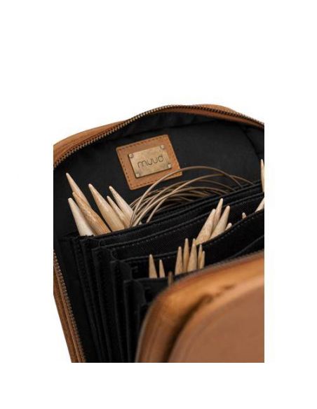 Etui pour aiguilles à tricoter Voss coloris Whisky