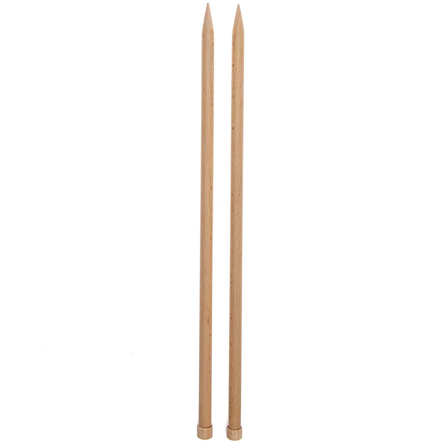 Aiguilles à Tricoter En Bois Pony Flair - Longueur 40cm, Diamètre 5.50mm - 1 Pièce - Qualité Durable