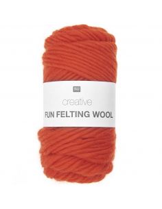 Pelote Creative fun felting wool rouge