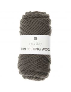 Pelote Creative fun felting wool taupe