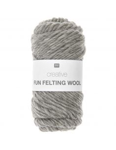Pelote Creative fun felting wool gris