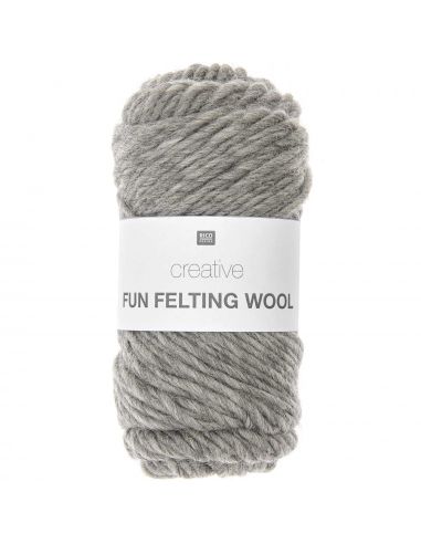 Pelote Creative fun felting wool gris