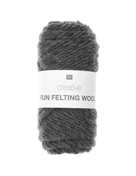 Pelote Creative fun felting wool anthracite