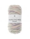 Pelote Creative fun felting wool print pastel