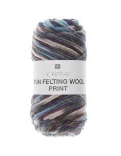 Pelote Creative fun felting wool print modern