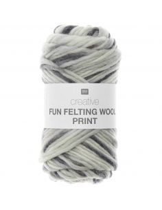 Pelote Creative fun felting wool print stones