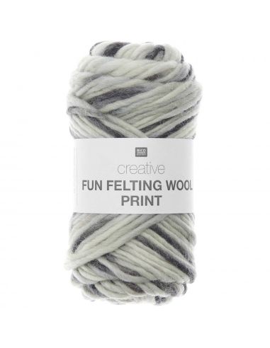 Pelote Creative fun felting wool print stones