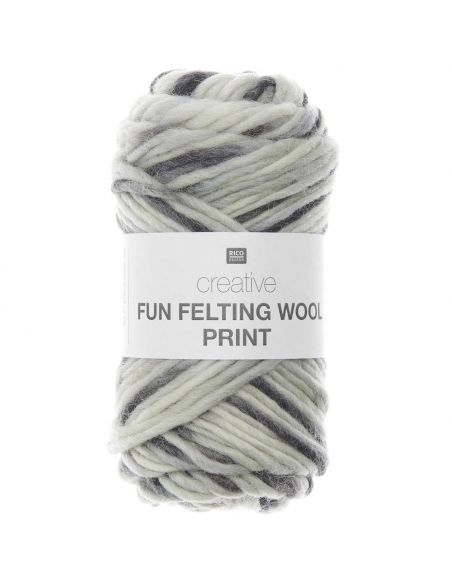 Pelote Creative fun felting wool print stones