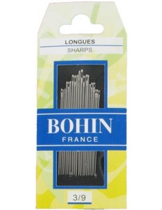 Pochette 20 Aiguilles longues Assortiment tailles 3 à 9