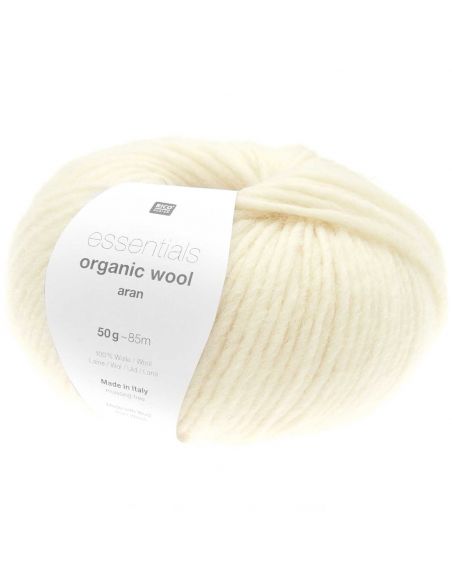 Pelote Essentials organic wool aran crème