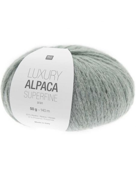 Pelote Luxury alpaca superfine aran menthe
