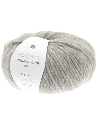 Pelote Essentials organic wool aran gris