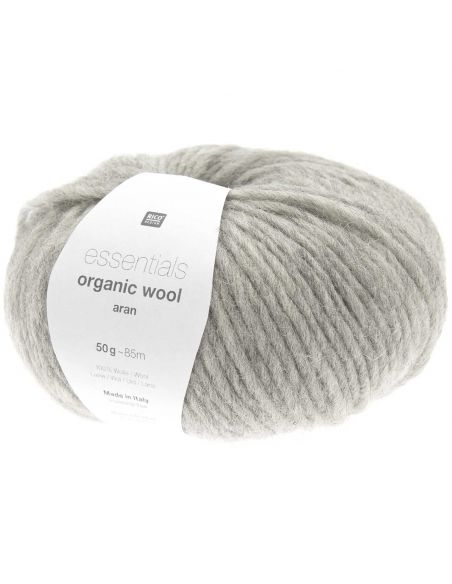 Pelote Essentials organic wool aran gris