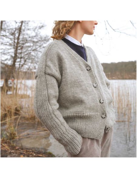 Pelote Essentials organic wool aran gris