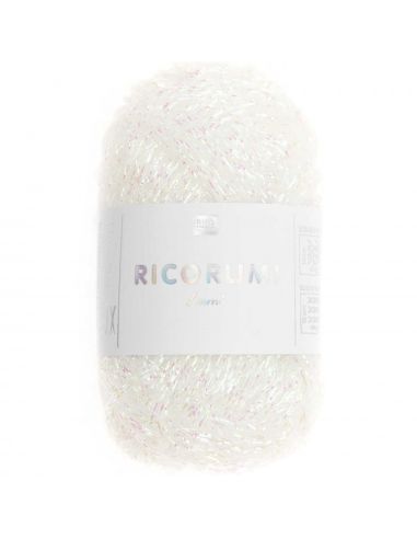 Pelote Creative Ricorumi lamé dk blanc irisé
