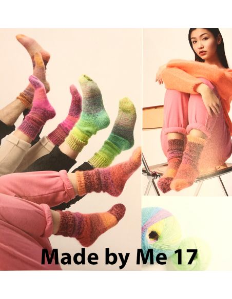 Pelote Rico socks superba cashmeri luxury 4 fils olive dégradé
