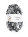 Pelote Creative pompon print gris mix