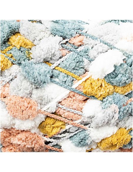 Pelote Creative pompon print rose-patine