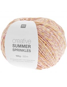 Pelote Creative cotton summer sprinkles neon peaches