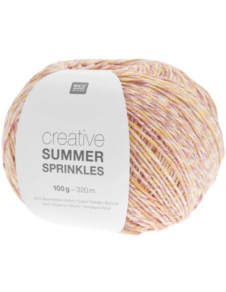 Pelote Creative cotton summer sprinkles neon peaches