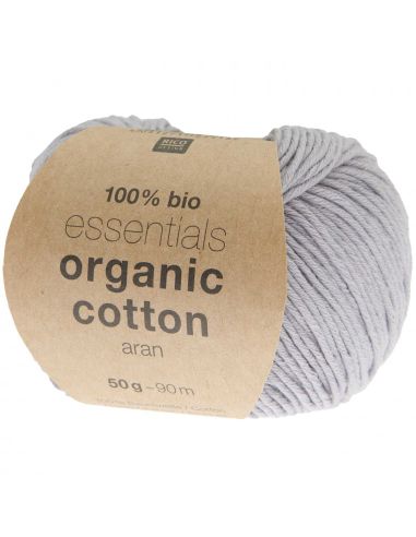 Pelote Essentials organic cotton aran lavande