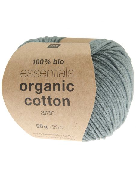 Pelote Essentials organic cotton aran pétrole