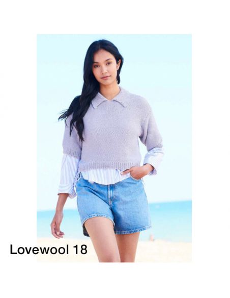 Pelote Essentials organic cotton aran lavande